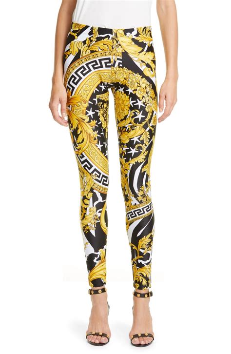 versace barocco print leggings|Versace Barocco.